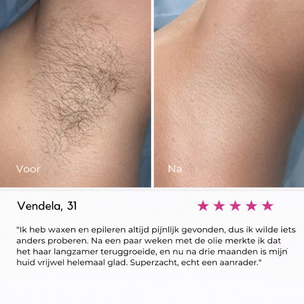 SilkSmooth Ontharingsolie Natuurlijk Glad Huid